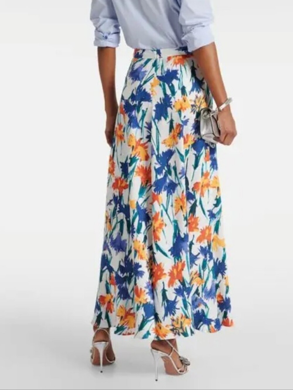 DIANE VON FURSTENBERG DVF Florencia Floral Maxi Skirt Size 6 - Picture 2 of 9